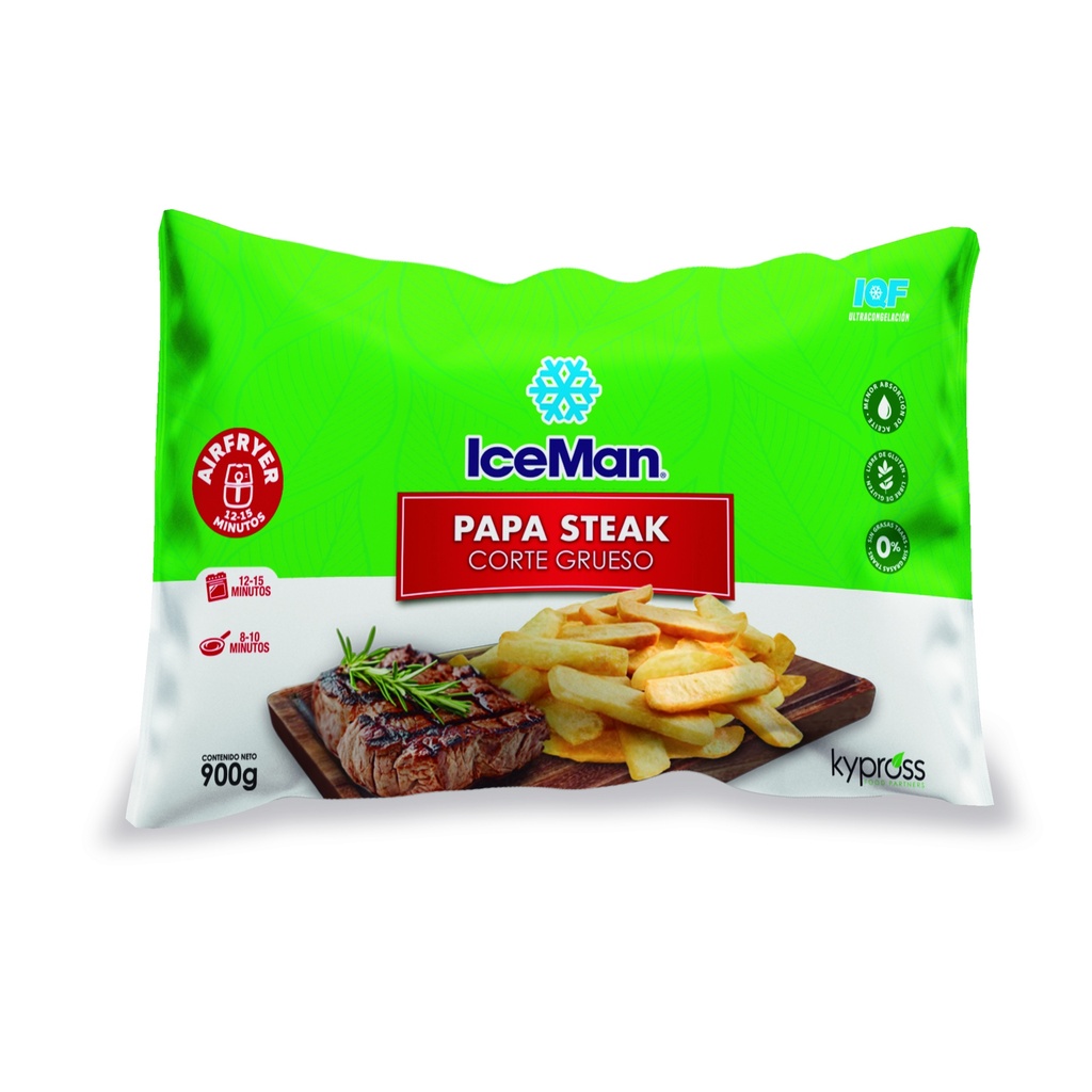 ICEMAN PAPA LISA STEAK 10X18 - 900 GRAMOS - 900G