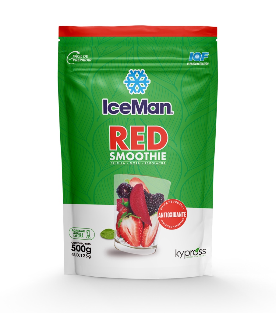 IceMan Red Smoothie "Antioxidante" - 500 gramos (4X125gramos)