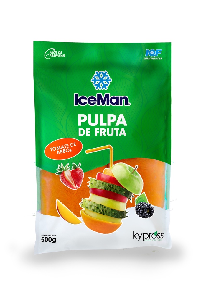 IceMan Pulpa de Tomate de Árbol - 500 gramos (2X250gramos)