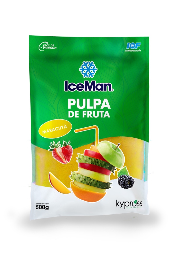 IceMan Pulpa de Maracuyá - 500 gramos (2X250gramos)