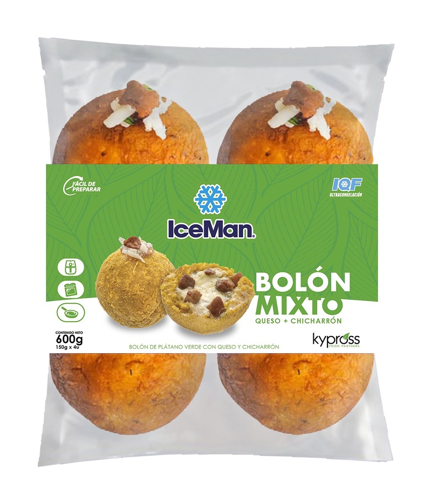 IceMan Bolón Mixto - 600 gramos (4 X 150gramos)